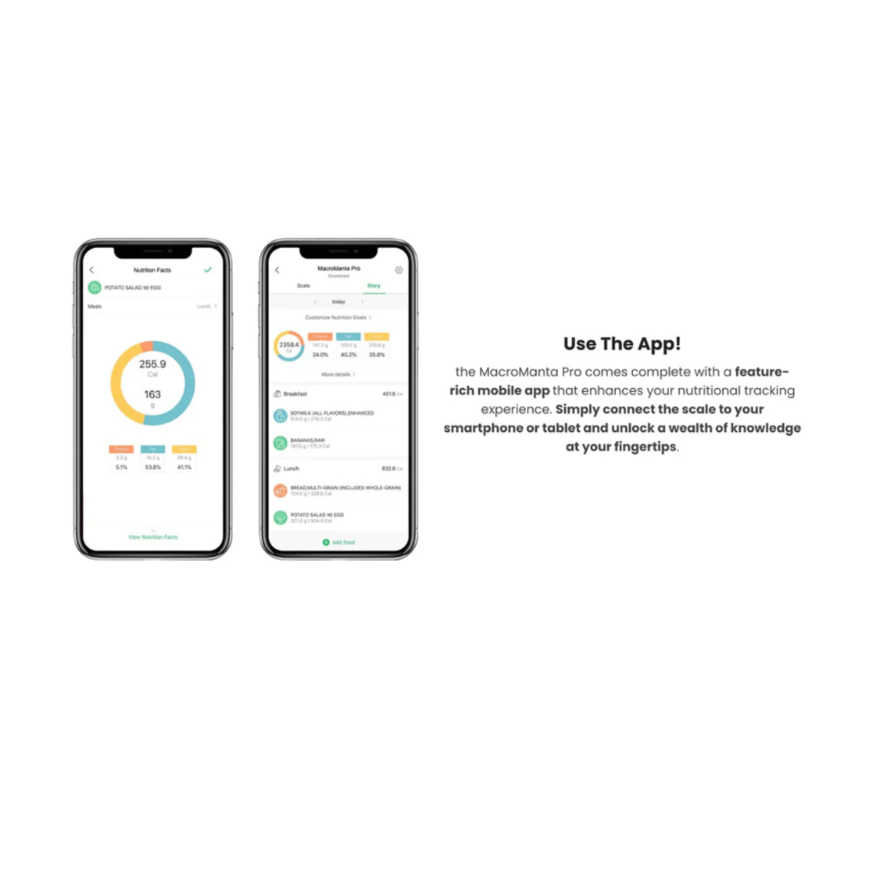 EtekPro® Calorie Tracker Scale